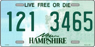 NH license plate 1213465