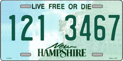 NH license plate 1213467