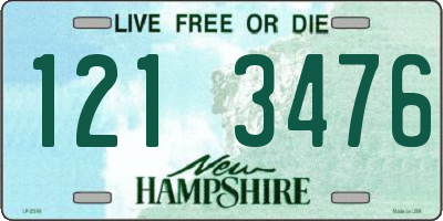 NH license plate 1213476