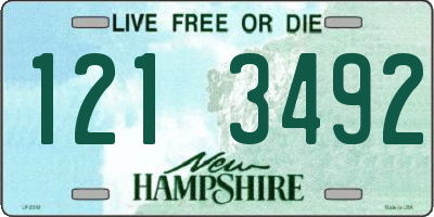 NH license plate 1213492