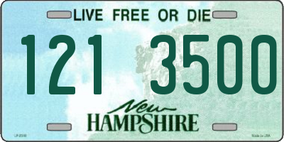 NH license plate 1213500