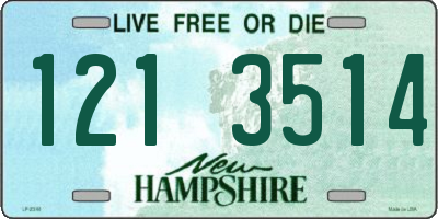 NH license plate 1213514
