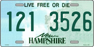 NH license plate 1213526