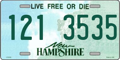 NH license plate 1213535