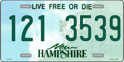 NH license plate 1213539