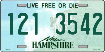NH license plate 1213542