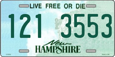 NH license plate 1213553