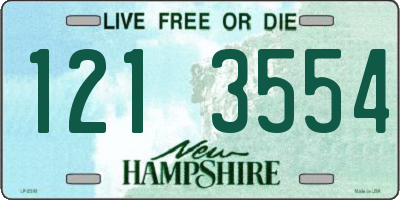 NH license plate 1213554
