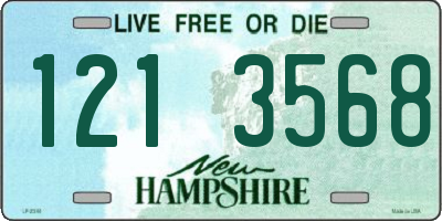 NH license plate 1213568