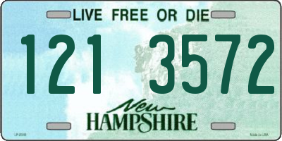 NH license plate 1213572