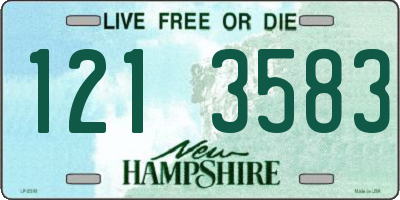 NH license plate 1213583