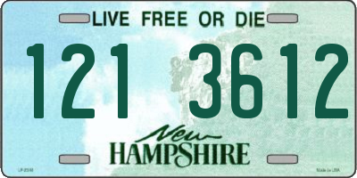 NH license plate 1213612