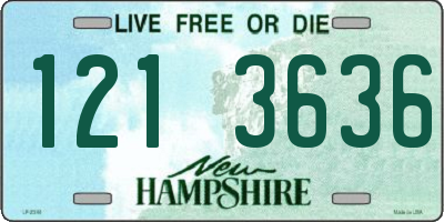 NH license plate 1213636