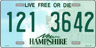 NH license plate 1213642