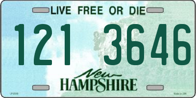 NH license plate 1213646