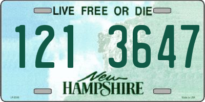NH license plate 1213647