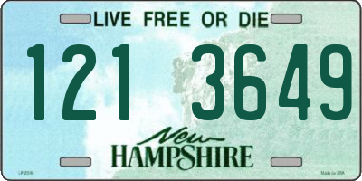 NH license plate 1213649