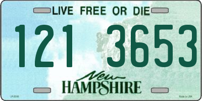 NH license plate 1213653