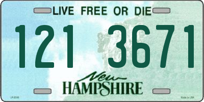 NH license plate 1213671