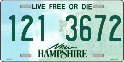 NH license plate 1213672