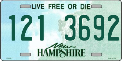 NH license plate 1213692