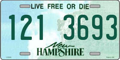 NH license plate 1213693