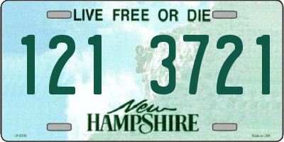 NH license plate 1213721
