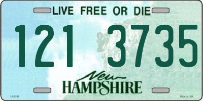 NH license plate 1213735