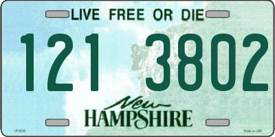 NH license plate 1213802