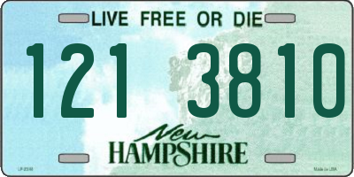NH license plate 1213810