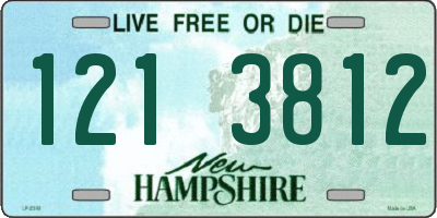 NH license plate 1213812