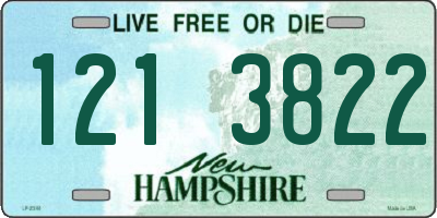 NH license plate 1213822