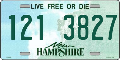 NH license plate 1213827