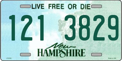 NH license plate 1213829