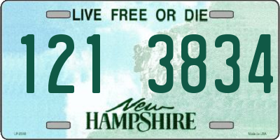 NH license plate 1213834