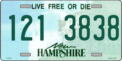 NH license plate 1213838