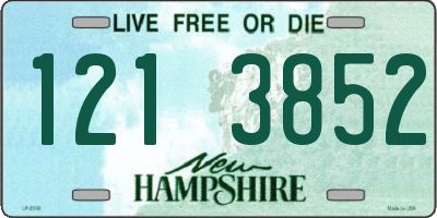 NH license plate 1213852