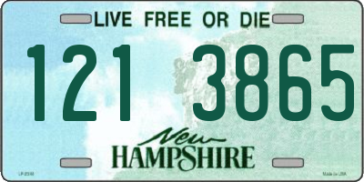 NH license plate 1213865