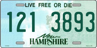 NH license plate 1213893