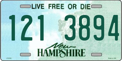 NH license plate 1213894