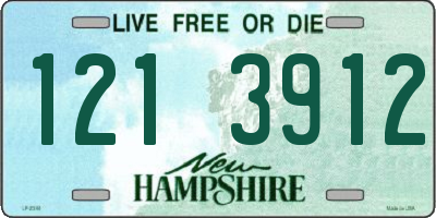 NH license plate 1213912