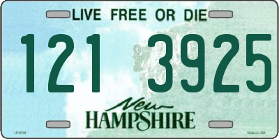 NH license plate 1213925