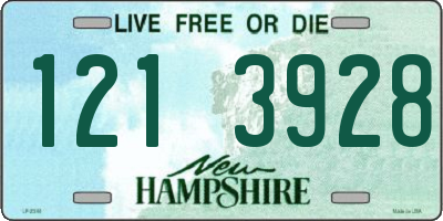 NH license plate 1213928