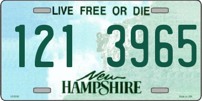 NH license plate 1213965