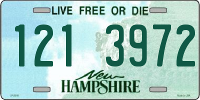 NH license plate 1213972