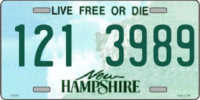 NH license plate 1213989
