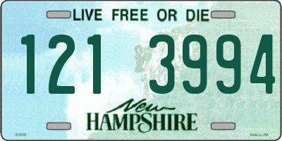 NH license plate 1213994
