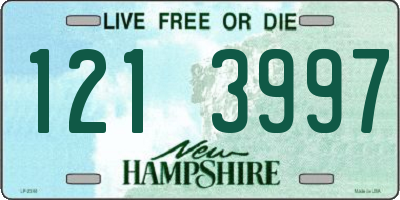 NH license plate 1213997