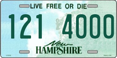 NH license plate 1214000