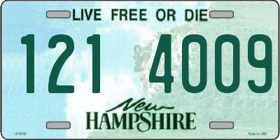 NH license plate 1214009